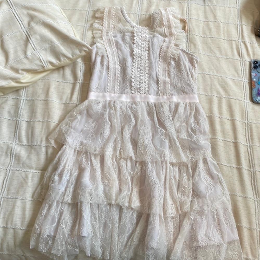 Cream lace dress